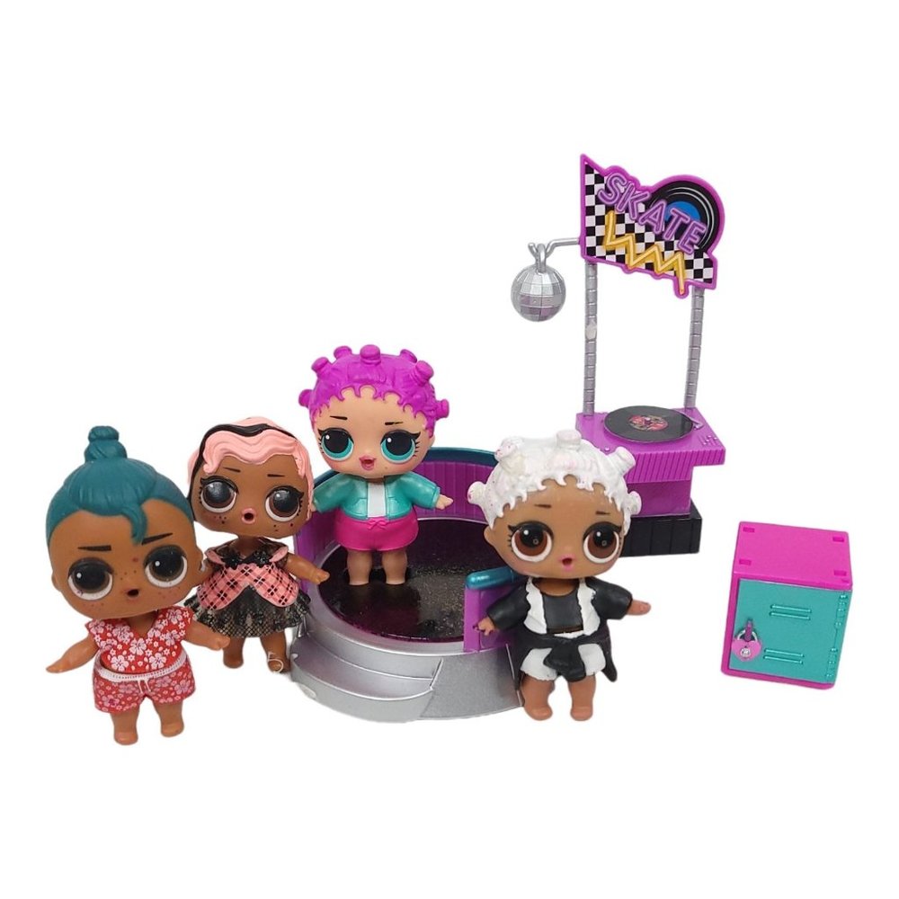 LOL Surprise Dolls Furniture Skating Rink Stage DJ Booth Locker Action Figures